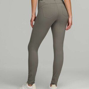 NWT Lululemon City Sleek Slim-Fit 5 Pocket High-Rise Pant Grey Sage Size 27 (4)